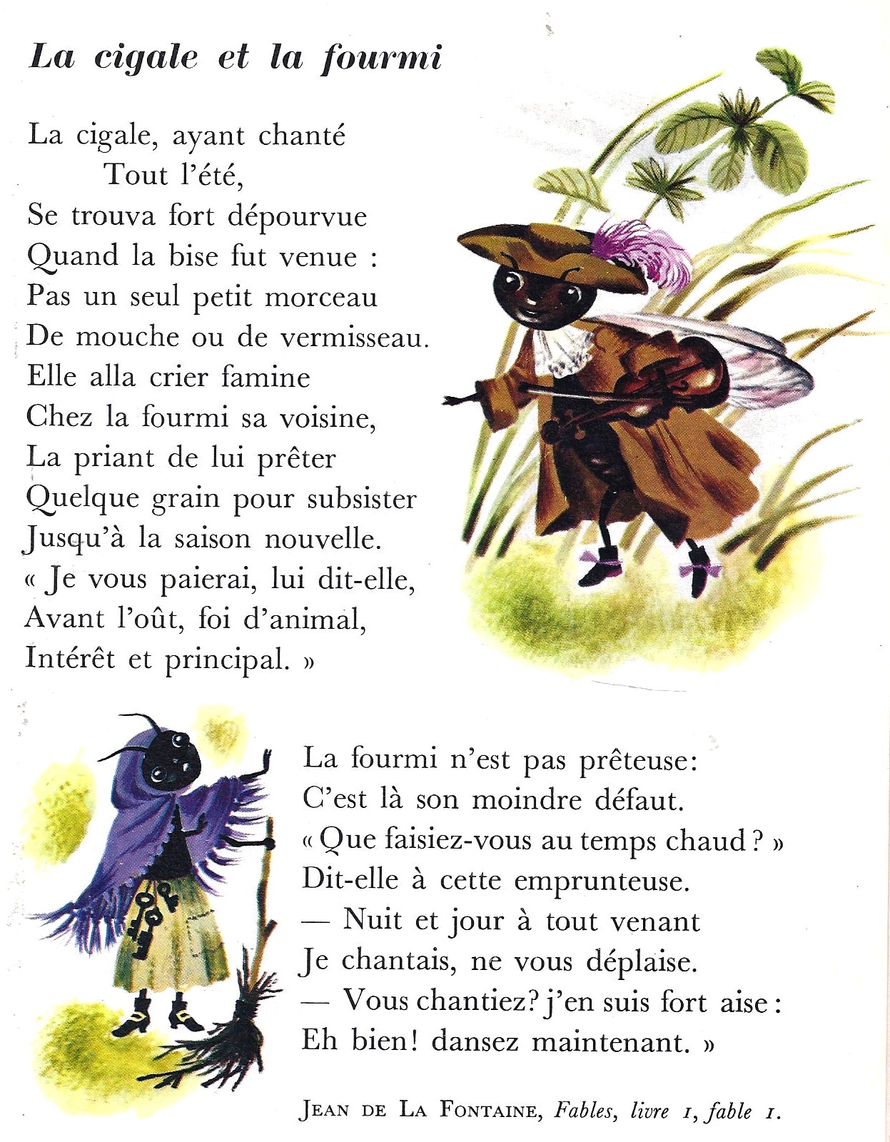18 01 18 La Cigale et la fourmi Jean de La Fontaine
